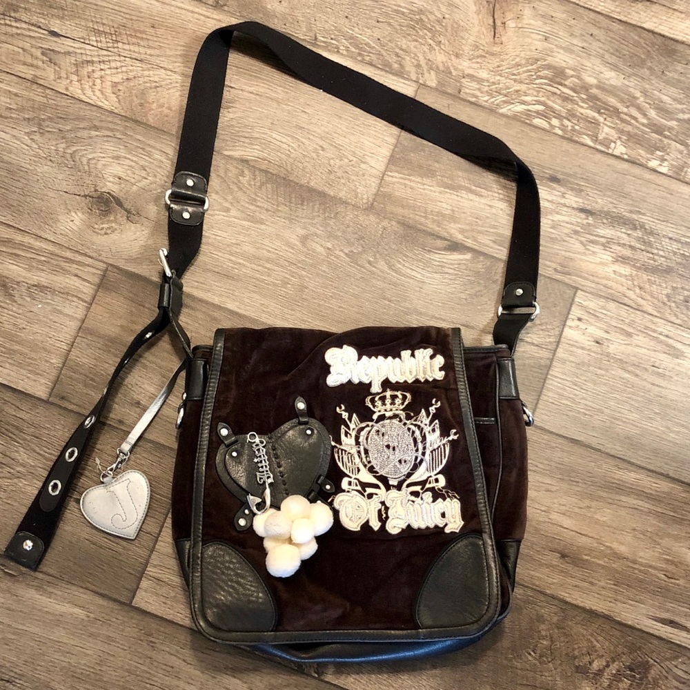 Juicy Couture Black Velour Purse